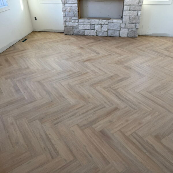 Luxury Vinyl Plank Herringbone Pattern Edmonton