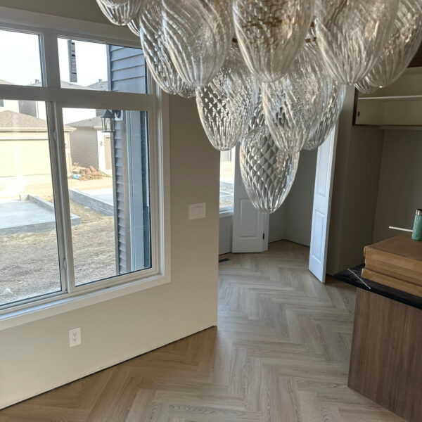 Modern Kitchen-Herringbone Vinyl Floors Edmonton