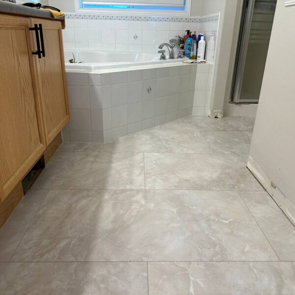 bathroom tile installation