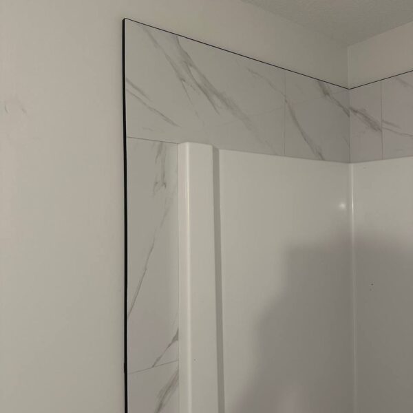 large format marble tile wall bathroom edmonton