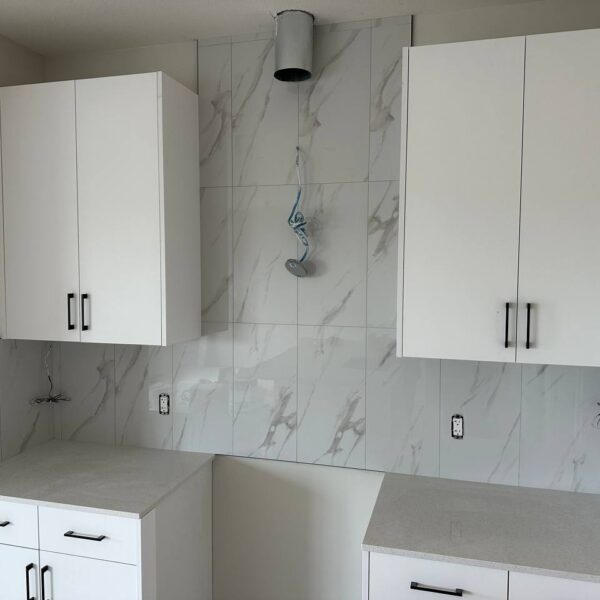 tile kitchen backsplash white cabinets edmonton
